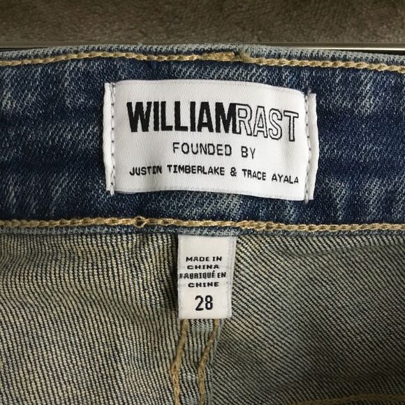 NWT William Rast Sweet Mama cropped, distressed Jeans Size 28 flower buds sewn - Picture 5 of 8